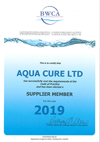 Aqua Cure BWCA Membership Certificate 2019