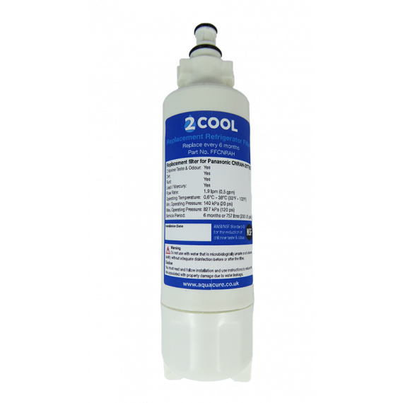 2 COOL Panasonic CNRAH-257760 Fridge Filter.