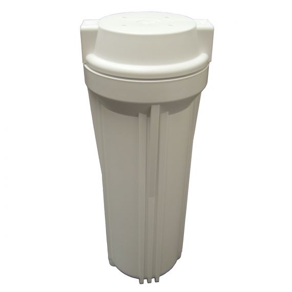 Filter Housing 10" Slimline - White - 1/4" NPTF Ports