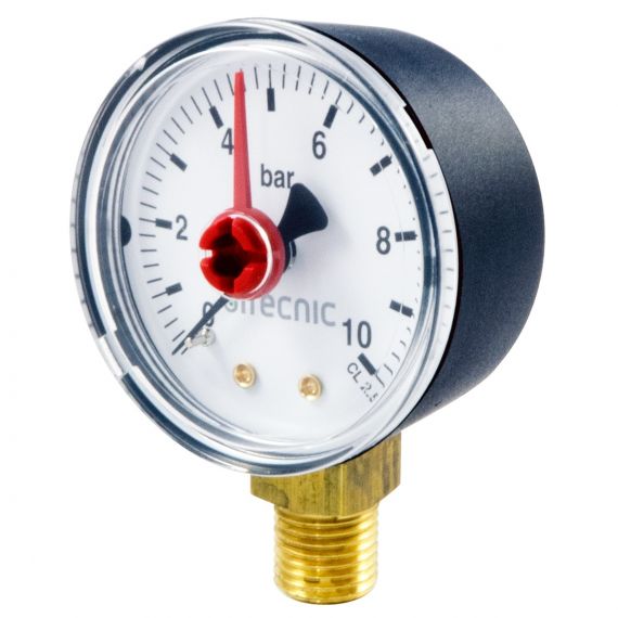 Pressure Gauge (Bottom Entry) - 1/4" Male