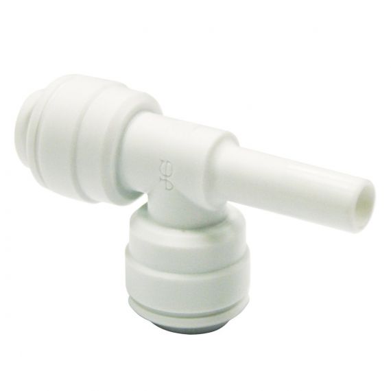 John Guest Branch Stem Tee | 1/4" Push Fit x 1/4" Stem | CI530808W