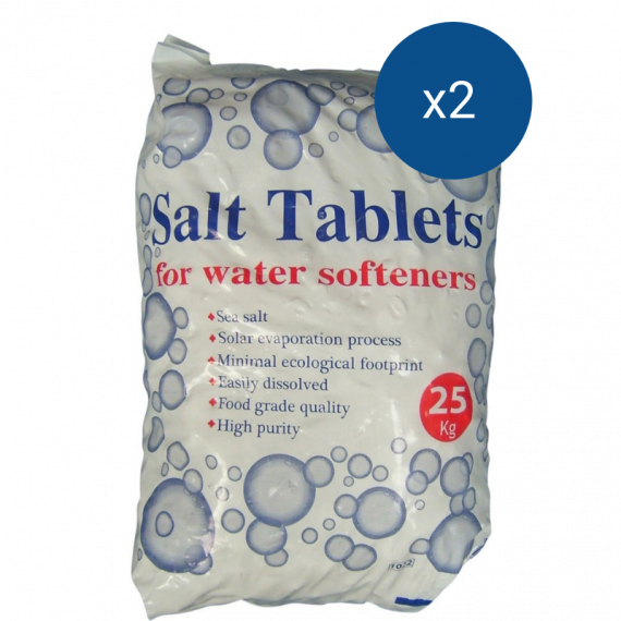 2 x 25kg Sacks of Salt Tablets